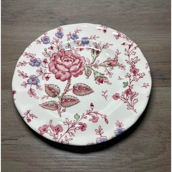 Johnson Brothers Rose Chintz Vintage Bread & Butter Plates Set of 4 - Picture 3 of 5